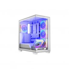 Корпус для ПК Modecom VOLCANO STELLAR ARGB MIDI 5x120mm fans WHITE (AT-STELLAR-5F-ARGB-20)