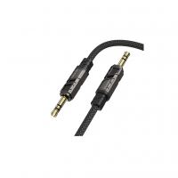 Кабель мультимедийный 3.5mm M to 3.5mm M 1.0m black BOROFONE (6941991117725)