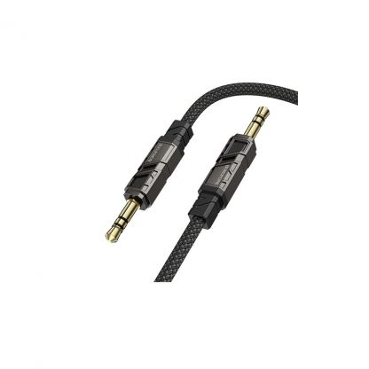 Кабель мультимедийный 3.5mm M to 3.5mm M 1.0m black BOROFONE (6941991117725)