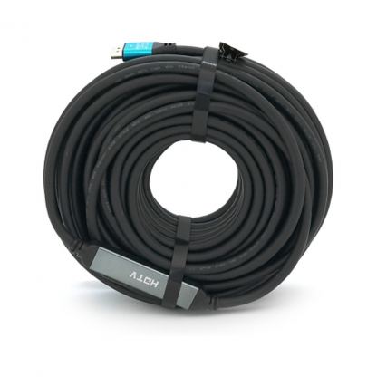 Кабель мультимедийный HDMI M to HDMI M 25.0m V2.0 4Kx2K black Merlion (YT-HDMI(M)/(M)4KV2.0-25m/19123)