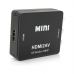 Перехідник HDMI F to 3xRCA F AV 720P/1080P black Voltronic (YT-CM-HDMI/AV-B)