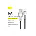 Дата кабель USB 2.0 AM to USB-C 2.0m 6A 66W Black Baseus (CAKF000201)