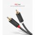 Кабель мультимедийный 2xRCA M to 2xRCA M 1.0m AV104 black Ugreen (30747)