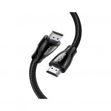 Кабель мультимедійний HDMI M to HDMI M 5.0m braided HD140 black Ugreen (80405)