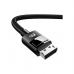 Кабель мультимедийный DisplayPort M to DisplayPort M 1.0m V1.4 braided DP114 black UGREEN (80390)