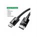 Кабель мультимедийный DisplayPort M to DisplayPort M 1.0m V1.4 braided DP114 black UGREEN (80390)