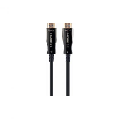 Кабель мультимедійний HDMI M to HDMI M 30.0m V2.0 4K 60Hz AOC Cablexpert (CCBP-HDMI-AOC-30M-02)