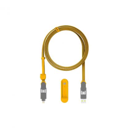 Дата кабель 6in1 inCharge XL 2.0m yellow Rolling Square (XLM03R)