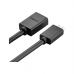 Переходник Mini HDMI M to HDMI F 0.22m black Ugreen (20137)