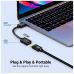 Переходник Mini HDMI M to HDMI F 0.22m black Ugreen (20137)