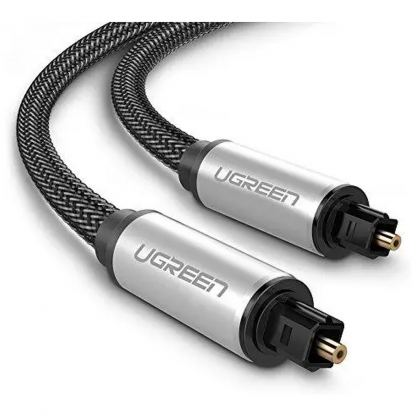 Кабель мультимедийный Optical Toslink 1.0m AV108 black UGREEN (10539)