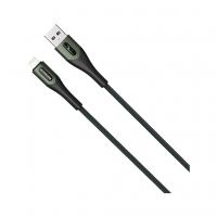 Дата кабель USB 2.0 AM to Lightning 1.0m 3A braided dark green SkyDolphin (USB-000580)