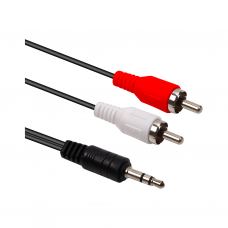 Кабель мультимедийный 3.5mm M to 2xRCA M 2.5m PowerPlant (CA914326)
