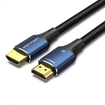 Кабель мультимедийный HDMI M to HDMI M 1.5m 8K cotton braided blue Vention (ALGLG)