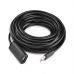 Дата кабель USB 2.0 AM to AF 5.0m Active black Ugreen (10319)