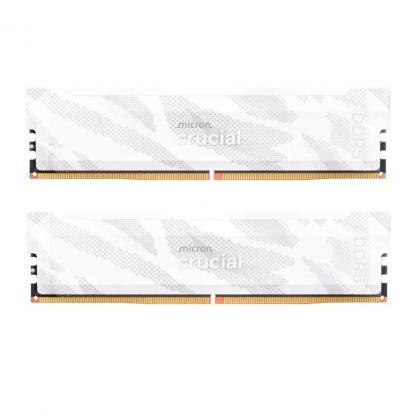 Модуль памяти для компьютера DDR5 32GB (2x16GB) 6400 MHz Pro Overclocking White Micron (CP2K16G64C32U5W)