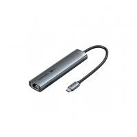 Концентратор Vention USB-C 6-in-1 HDMI + 2xUSB 3.0 + RJ45 + PD 100W (TGNHB)