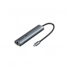 Концентратор Vention USB-C 6-in-1 HDMI + 2xUSB 3.0 + RJ45 + PD 100W (TGNHB)