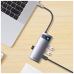 Концентратор Baseus USB-C 4-in-1 4xUSB 3.0 gray (WKWG070013)