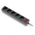 Мережевий фільтр живлення REAL-EL RS-Protect 505, 3m, black (EL122300045)