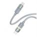 Дата кабель USB-C to USB-C 1.0m 3A 60W warm light gray ColorWay (CW-CBPDCC092-GR)