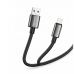 Дата кабель USB 2.0 AM to Lightning 2.0m 3A zinc alloy braided black ColorWay (CW-CBUL099-BK)