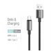 Дата кабель USB 2.0 AM to USB-C 2.0m 3A zinc alloy braided black ColorWay (CW-CBUC099-BK)
