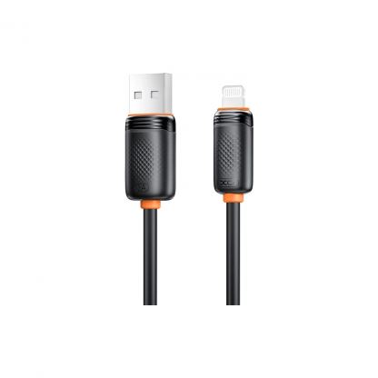 Дата кабель USB 2.0 AM to Lightning 1.0m 3A black XO (NB302-AI.black)