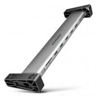 Концентратор AXAGON USB-C 9-in-1 4xUSB 3.2 + 2xUSB-C + HDMI + SD/TF + RJ45 1000Mbps + PD 100W black/gray (HMC-10HLS)