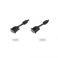 Кабель мультимедийный DVI M to DVI M 3.0m 24+1pin 2560x1600 30Hz black Digitus (AK-320101-030-S)