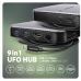 Порт-репликатор AXAGON USB 3.2 Gen 2 (3.1 Gen 2) Type-C 9in1 hub, 10 Gbps. grey (HMC-UFO)