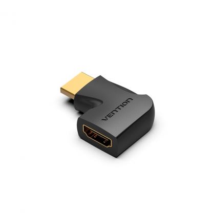 Переходник HDMI M to HDMI F 4K60Hz 90° corner black Vention (AIPB0)