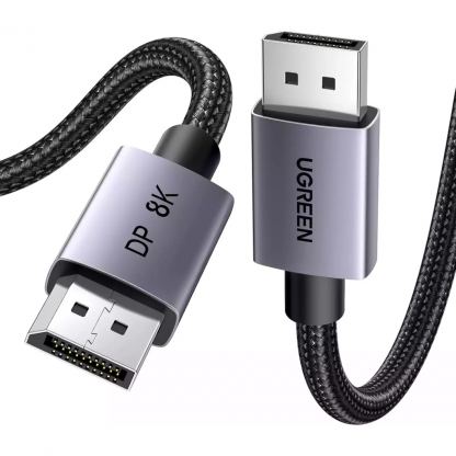 Кабель мультимедійний DisplayPort M to DisplayPort M 5.0m 8K60Hz 32.4Gbps black Ugreen (45039)