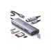 Концентратор Ugreen USB-C 6-in-1 2xUSB-A + 1xUSB-C PD100W + DisplayPort 4K60Hz + 1xRJ45 1000Mbps black (75643)