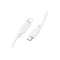 Дата кабель USB-C to Lightning 1.0m PD silicone BX115 Lotto white BOROFONE (6941991119613)