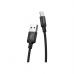 Дата кабель USB 2.0 AM to USB-C 2.0m 2A nylon X14 black HOCO (6957531062929)