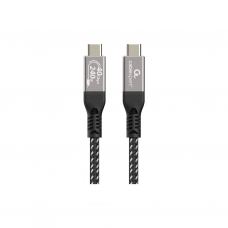 Дата кабель USB-C to USB-C 0.5m USB4 240W 8K60Hz 40Gbps Cablexpert (CCBP-USB4-CMCM240-0.5M)
