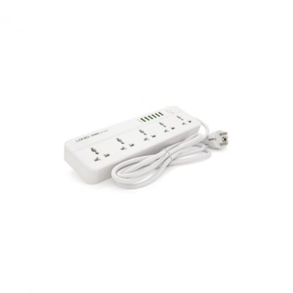 Сетевой фильтр питания LDNIO SС5614, 5 роз, 6 USB, 2м, White (SС5614)