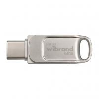 USB флеш накопичувач Wibrand 64GB Bee Silver USB 3.2/Type-C (WI3.2TC/BE64TC039S)
