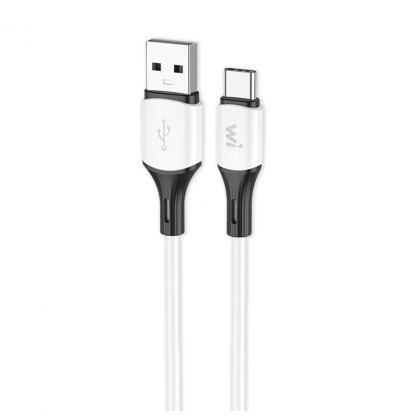 Дата кабель USB 2.0 AM to USB-C 1.0m silicone white Wibrand (WI.DC/MA1W-UC)