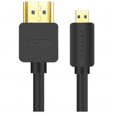 Кабель мультимедийный HDMI M to HDMI micro M 1.0m 4K HD127 black Ugreen (30148)
