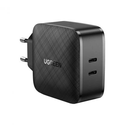 Зарядное устройство Ugreen CD216 66W 2xType-C PD Charger (Black) (70867)