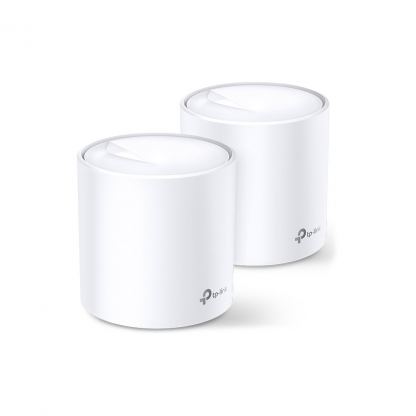 Точка доступа Wi-Fi TP-Link DECO X20 2PK AX1800 1xGE LAN 1xGE WAN MU-MIMO OFDMA MESH (DECO-X20-2-PACK)