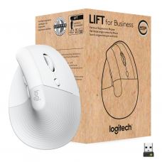 Мышка Logitech Lift Vertical Ergonomic Wireless/Bluetooth for Business Off-white (910-006496)