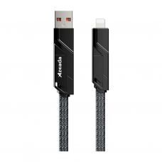 Дата кабель USB 2.0 AM/USB-C to Lightning + Type-C 1.5m PD-B96th Black Proda (PD-B96th-BK)