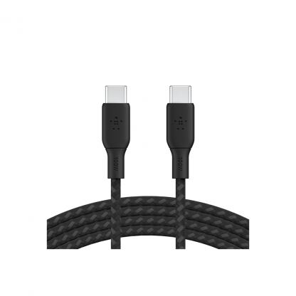 Дата кабель USB-C to USB-C 2.0m 100W black Belkin (CAB014BT2MBK)