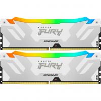 Модуль пам'яті для комп'ютера DDR5 32GB (2x16GB) 7600 MHz Renegade RGB White XMP Kingston Fury (ex.HyperX) (KF576C38RWAK2-32)