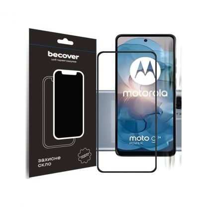 Стекло защитное BeCover Motorola Moto G24/G24 Power Black (710716)