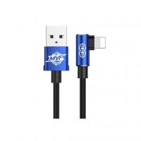 Дата кабель USB 2.0 AM to Lightning 1.0m 2A MVP Elbow Blue Baseus (CALMVP-03)