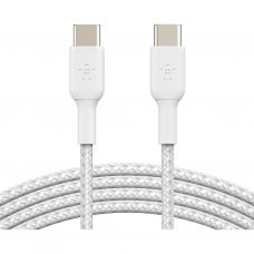 Дата кабель USB-C to USB-C 2.0m 60W White Belkin (CAB004BT2MWH)